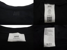 画像をギャラリービューアに読み込む, ami alexandre mattiussi アミアレクサンドレマチウシ クラシックフィット Tシャツ ブラック BFUTS001.724001 美品 中古 63052