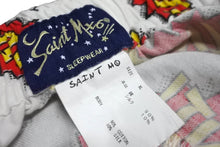 Load image into Gallery viewer, SAINT MICHAEL セントマイケル 	22AW Pajamas Pants Pow ロゴ総柄 パジャマパンツ ホワイト SM-A22-0000-028 美品 中古 63061