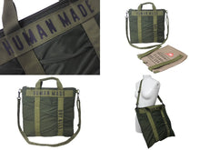 画像をギャラリービューアに読み込む, 極美品 HUMAN MADE ヒューマンメード HELMET BAG 2WAY ショルダー トートバッグ 22AW カーキ ブラウン 中古 63069