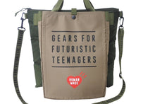 画像をギャラリービューアに読み込む, 極美品 HUMAN MADE ヒューマンメード HELMET BAG 2WAY ショルダー トートバッグ 22AW カーキ ブラウン 中古 63069