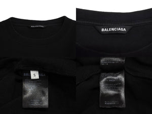 BALENCIAGA バレンシアガ BLCG Athletes Print Tee 21SS 半袖Tシャツ サイズS ブラック コットン 641614 美品 中古 63080