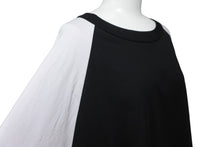 画像をギャラリービューアに読み込む, 極美品 N.HOOLYWOOD エヌハリウッド 長袖Ｔシャツ 七部丈 サイズ42 ラグラン ブラック ホワイト 2232-CS50-036 中古 63090