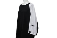 画像をギャラリービューアに読み込む, 極美品 N.HOOLYWOOD エヌハリウッド 長袖Ｔシャツ 七部丈 サイズ42 ラグラン ブラック ホワイト 2232-CS50-036 中古 63090