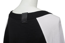 画像をギャラリービューアに読み込む, 極美品 N.HOOLYWOOD エヌハリウッド 長袖Ｔシャツ 七部丈 サイズ42 ラグラン ブラック ホワイト 2232-CS50-036 中古 63090