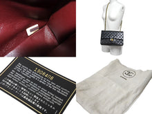 画像をギャラリービューアに読み込む, 極美品 CHANEL シャネル チェーンショルダーバッグ Wフラップ マトラッセ25 ラムスキン 1番台 ブラック ゴールド金具 中古 63106