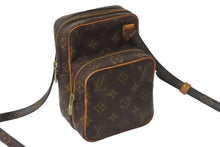 画像をギャラリービューアに読み込む, LOUIS VUITTON ルイヴィトン モノグラム ミニアマゾン ショルダーバッグ M45238 キャンバス ブラウン 美品 中古 63116