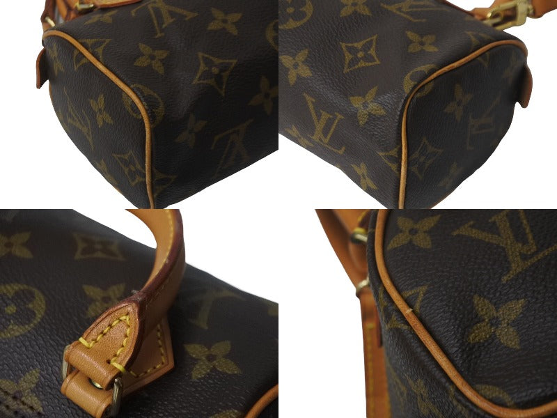 極美品 LOUIS VUITTON ルイヴィトン ミニ・スピーディ スト付き ハンドバッグ M41534 モノグラム ブラウン ゴールド金具 中古  63117 – Casanova Vintage