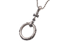 画像をギャラリービューアに読み込む, CHROME HEARTS クロムハーツ ネックレス サングラスホルダー アイウェアループ スクロールバンド ベイビーファット シルバー925 美品 中古 63125