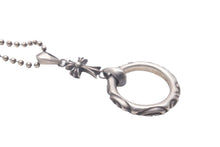 画像をギャラリービューアに読み込む, CHROME HEARTS クロムハーツ ネックレス サングラスホルダー アイウェアループ スクロールバンド ベイビーファット シルバー925 美品 中古 63125