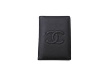画像をギャラリービューアに読み込む, CHANEL シャネル 二つ折り カードケース パスケース ココマーク 8番台 ブラック 黒 キャビアスキン 美品 中古 63128