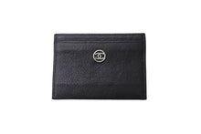 Load image into Gallery viewer, CHANEL シャネル カードケース 11番台 ココマーク ブラック レザー A20906 シルバー金具 良品 中古 63130