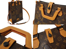 画像をギャラリービューアに読み込む, 新品同様 LOUIS VUITTON ルイヴィトン NIGO ダミエ ジャイアント LVスクエアード N40355 ミニトート 2020AW ブラウン 中古 63131