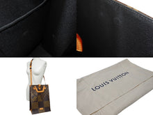 画像をギャラリービューアに読み込む, 新品同様 LOUIS VUITTON ルイヴィトン NIGO ダミエ ジャイアント LVスクエアード N40355 ミニトート 2020AW ブラウン 中古 63131