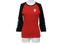 画像をギャラリービューアに読み込む, 極美品 CHROME HEARTS クロムハーツ ヴァインダガー プリント ラグラン カットソー レッド ブラック ONE SIZE 中古 63135