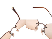 画像をギャラリービューアに読み込む, 極美品 CHANEL シャネル リムレスサングラス 4002 c.116/75 ココマーク ブラウン サイズ57▫︎19 130 中古 63142