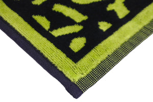 Very Good Condition LOUIS VUITTON Graffiti Sports Towel Green Used 63146