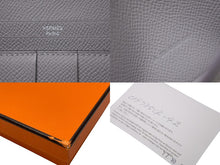 Load image into Gallery viewer, 新品同様 HERMES エルメス 長財布 べアンスフレ A刻印 ヴォーエプソン グリムエット シルバー金具 中古 63161