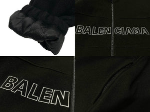 BALENCIAGA バレンシアガ ジャケット FLEECE TRACKSUIT JACKET 18AW ブラック ウール サイズ44 534315 美品 中古 63172