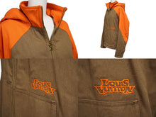 画像をギャラリービューアに読み込む, LOUIS VUITON ルイヴィトン 23SS フーデッドパデッドデニムジャケットブルゾン ブラウン×オレンジ HOA22WG98 ブラウン 美品 中古 63174