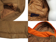 画像をギャラリービューアに読み込む, LOUIS VUITON ルイヴィトン 23SS フーデッドパデッドデニムジャケットブルゾン ブラウン×オレンジ HOA22WG98 ブラウン 美品 中古 63174