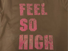Load image into Gallery viewer, Lucien Pellat-Finet ルシアンペラフィネ 長袖カットソー Tシャツ サイズS ブラウン ピンク プリント FEEL SO HIGH 美品 中古 4b006318