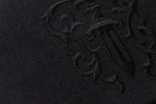 画像をギャラリービューアに読み込む, CHROME HEARTS クロムハーツ スナップバック キャップ ヴィンテージ ブラック コットン シルバー925 刺繍 美品 中古 63198