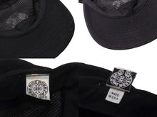 画像をギャラリービューアに読み込む, CHROME HEARTS クロムハーツ スナップバック キャップ ヴィンテージ ブラック コットン シルバー925 刺繍 美品 中古 63198