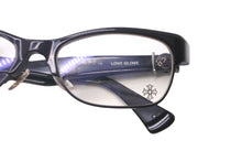 Load image into Gallery viewer, CHROME HEARTS クロムハーツ LOVE GLOVE BSフレア ブラック プラスチック シルバー925 サイズ54▫︎17 メガネ 136 美品 中古 63202
