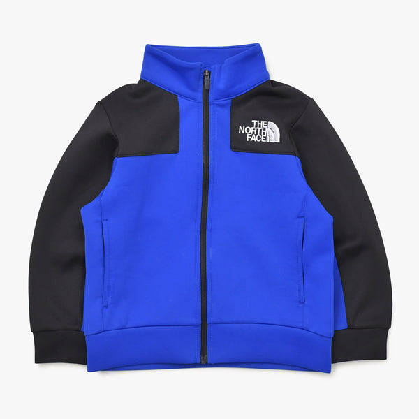 極美品 THE NORTH FACE ザノースフェイス トラックジャケットジャージ キッズ NTJ62011 コットン ブルー ブラック 中古 4a006321