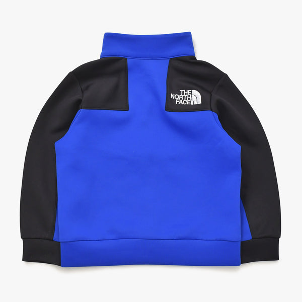 極美品 THE NORTH FACE ザノースフェイス トラックジャケットジャージ キッズ NTJ62011 コットン ブルー ブラック 中古 4a006321