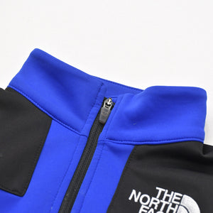 極美品 THE NORTH FACE ザノースフェイス トラックジャケットジャージ キッズ NTJ62011 コットン ブルー ブラック 中古 4a006321
