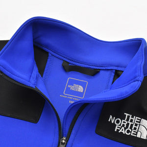 極美品 THE NORTH FACE ザノースフェイス トラックジャケットジャージ キッズ NTJ62011 コットン ブルー ブラック 中古 4a006321