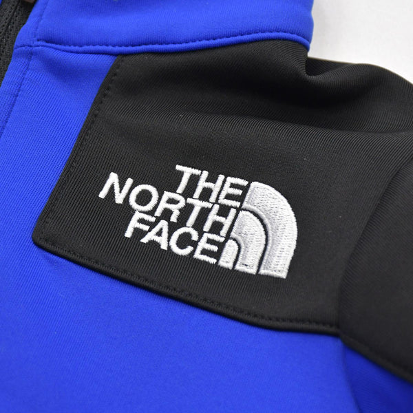極美品 THE NORTH FACE ザノースフェイス トラックジャケットジャージ キッズ NTJ62011 コットン ブルー ブラック 中古 4a006321