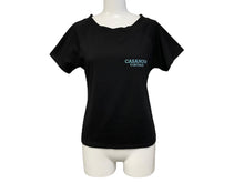 Load image into Gallery viewer, CASANOVA VINTAGE カサノバ ヴィンテージ CROPPED t-shirts ロゴ Tシャツ ブラック サイズ M 63276