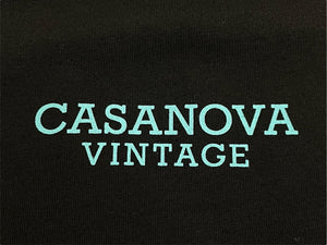 CASANOVA VINTAGE カサノバ ヴィンテージ CROPPED t-shirts ロゴ Tシャツ ブラック サイズ M 63276