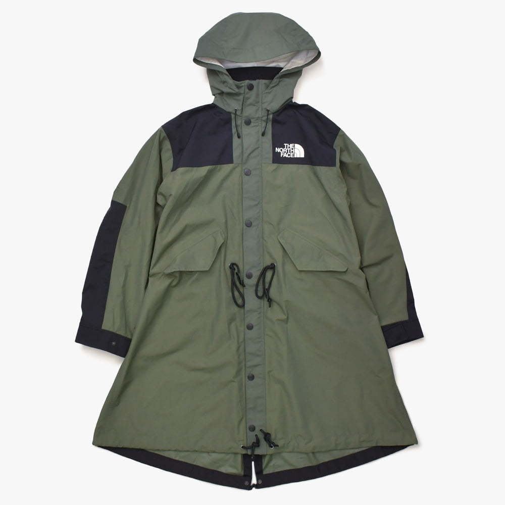 THE NORTH FACE × sacai ザノースフェイス サカイ 17AW ナイロン モッズ コート カーキ NP6171SA ロゴ サイズS 美品 中古 4a006334