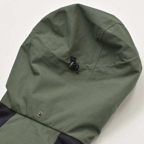 THE NORTH FACE × sacai ザノースフェイス サカイ 17AW ナイロン モッズ コート カーキ NP6171SA ロゴ サイズS 美品 中古 4a006334