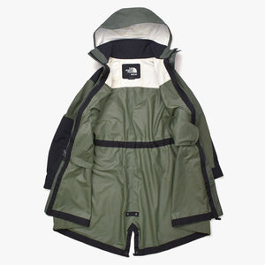 THE NORTH FACE × sacai ザノースフェイス サカイ 17AW ナイロン モッズ コート カーキ NP6171SA ロゴ サイズS 美品 中古 4a006334