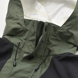 THE NORTH FACE × sacai ザノースフェイス サカイ 17AW ナイロン モッズ コート カーキ NP6171SA ロゴ サイズS 美品 中古 4a006334