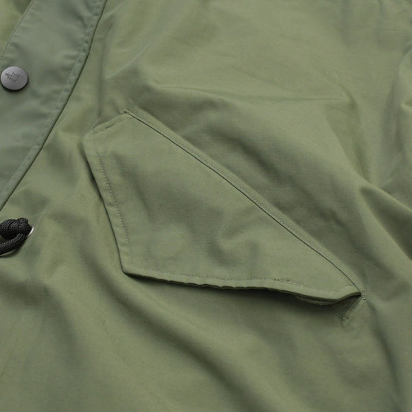 THE NORTH FACE × sacai ザノースフェイス サカイ 17AW ナイロン モッズ コート カーキ NP6171SA ロゴ サイズS 美品 中古 4a006334