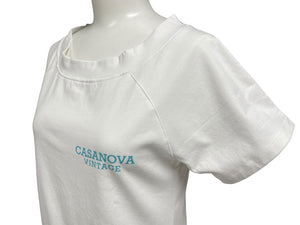 CASANOVA VINTAGE カサノバ ヴィンテージ CROPPED t-shirts ロゴ Tシャツ ホワイト サイズ M 63386