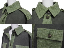 Load image into Gallery viewer, 新品未使用 CHANEL シャネル 17SS ツイード パッチワークジャケット P55523V39990 サイズ42 クルーズコレクション キューバ 中古 4b006341