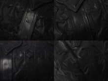 画像をギャラリービューアに読み込む, 極美品 CHROME HEARTS クロムハーツ セメタリーパッチ ボストンバッグ タイニーダッフル レザー ブラック 中古 63454