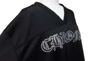 極美品 CHROME HEARTS クロムハーツ ウォームアップメッシュ半袖Ｔシャツ ブラック シルバー サイズL 中古 63456