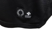 Load image into Gallery viewer, 極美品 CHROME HEARTS クロムハーツ ウォームアップメッシュ半袖Ｔシャツ ブラック シルバー サイズL 中古 63456