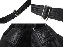 画像をギャラリービューアに読み込む, CHANEL シャネル ココクーン ナイロンキルティングショルダーバッグ 13番台 ブラック 美品 中古 63469