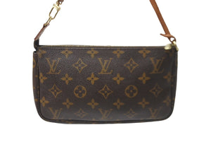 LOUIS VUITTON ルイヴィトン ポシェット アクセソワール アクセサリーポーチ M51980 モノグラム ブラウン 美品 中古 63474