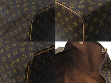 画像をギャラリービューアに読み込む, LOUIS VUITTON ルイ ヴィトン キーポル60 ボストンバッグ M41422 モノグラム ブラウン PVC ヌメ革 レザー 美品 中古 63475