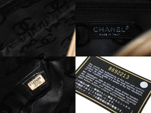 画像をギャラリービューアに読み込む, CHANEL シャネル ポーチ ハンドバッグ カンボンライン ココマーク 8番台 ラムスキン ベージュ ブラック 美品 中古 63476