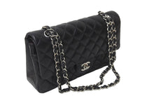 画像をギャラリービューアに読み込む, 極美品 CHANEL マトラッセWフラップチェーンショルダー 23番台 25cm ショルダーバッグ ブラック シルバー金具 ラムスキン 中古 63486